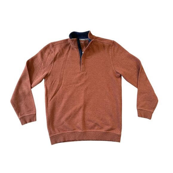 Walter Hagen Golf Sweatshirt Quarter Zip Dark Grey & Orange Mens Small - Picture 5 of 7